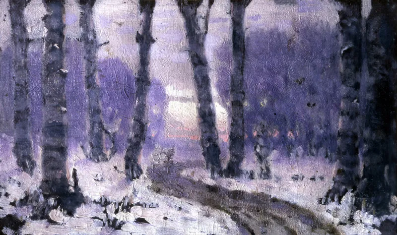 Лес зимой. Эскиз